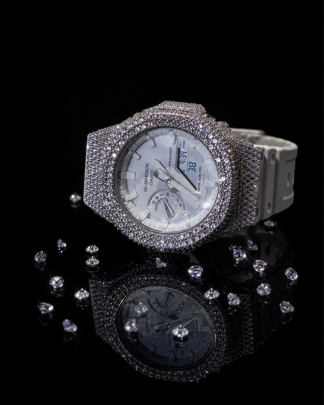 Iced-out diamanten G-Shock